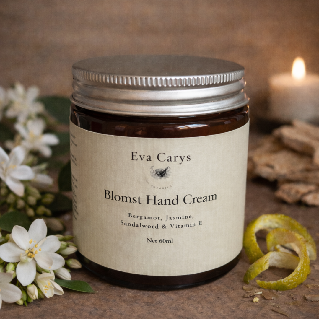 Eva Carys Botanica Blomst Hand Cream - Bergamot, Jasmine & Sandalwood