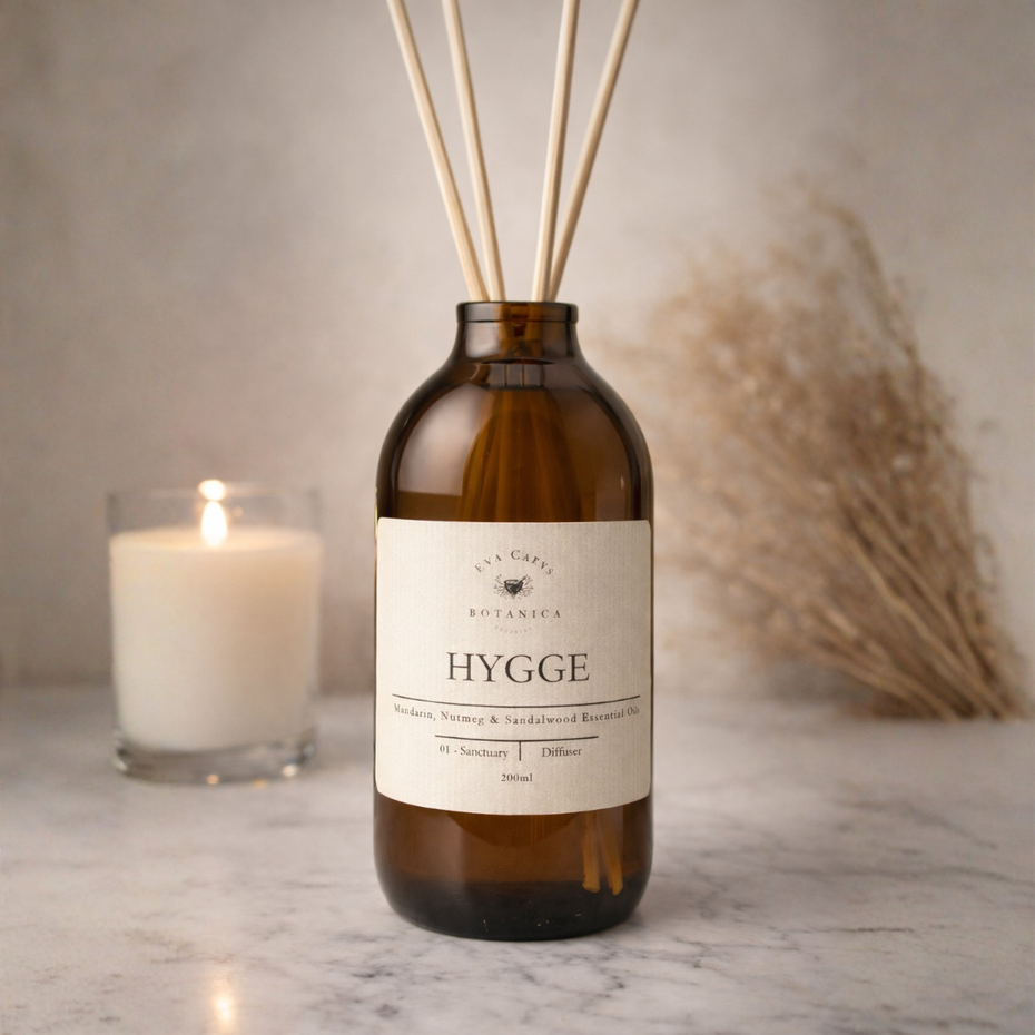 'Hygge' Natural Aromatherapy Reed Diffuser - Ritual 01 - Sanctuary