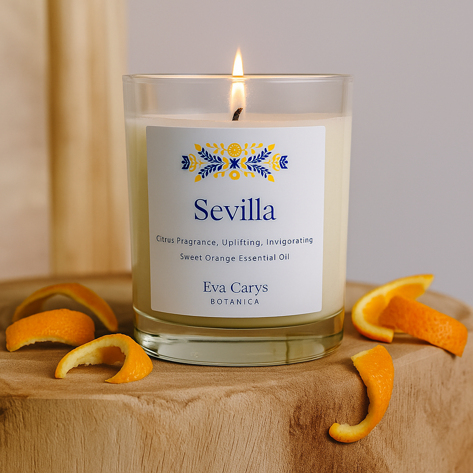 Sevilla Aromatherapy Candle & Wax Melts: Pure Sweet Orange Uplift