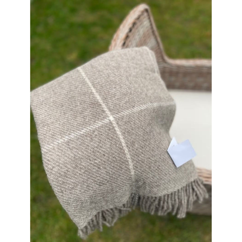 100% New Zealand Wool Blanket - Beige