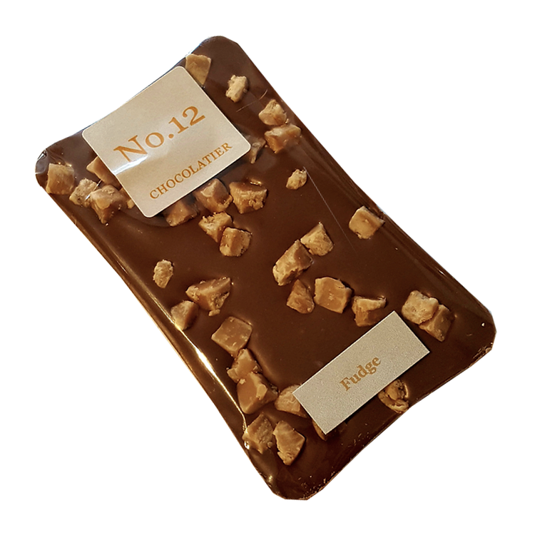 Belgian Milk Chocolate & Fudge Chocolate Bar